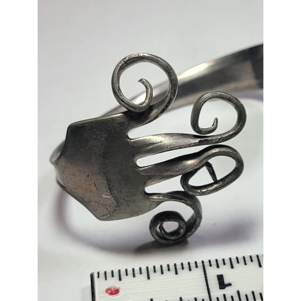 Unique Vintage Handmade WiIlliam Rogers & Sons Silver Fork Bracelet